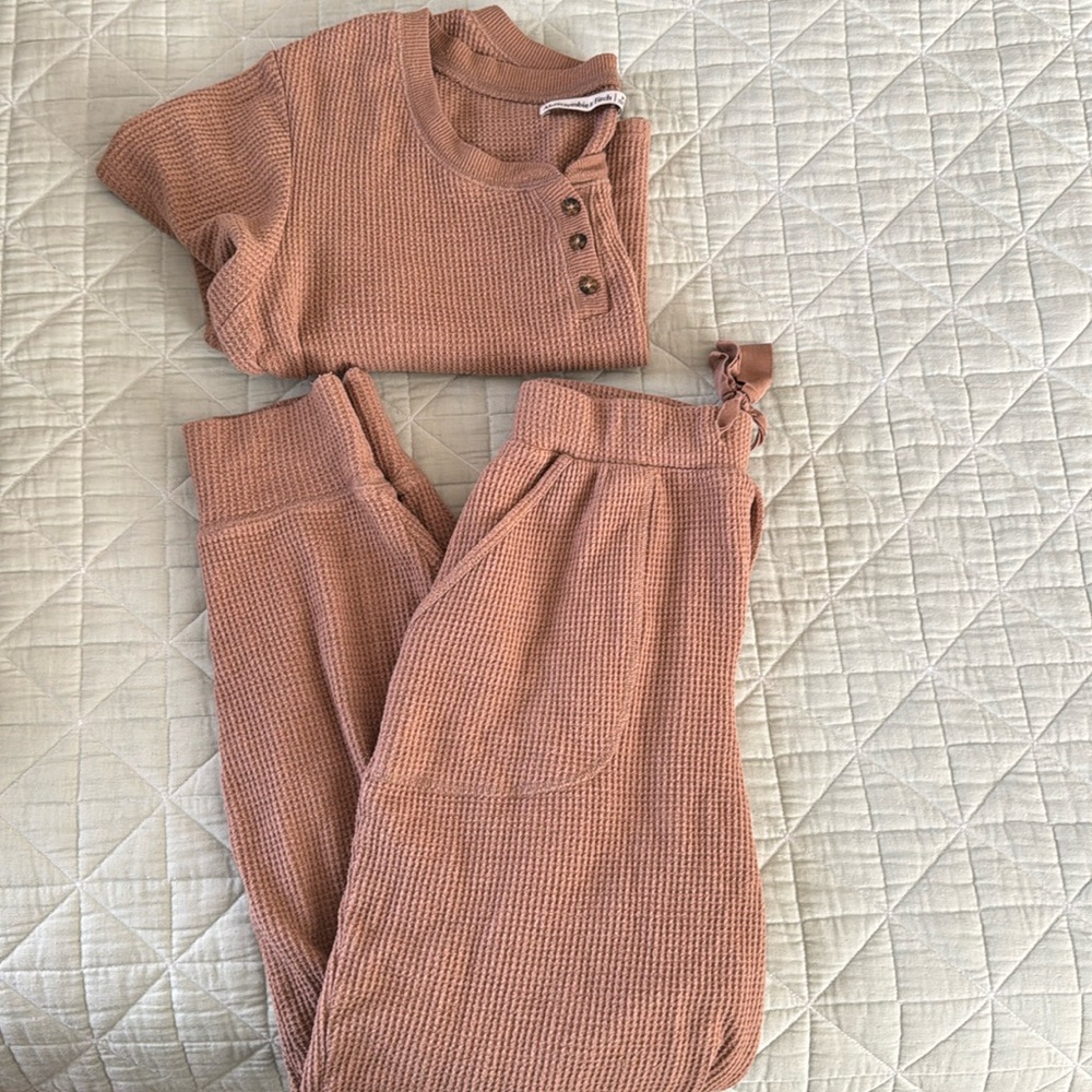 Abercrombie Waffle Pajama Set